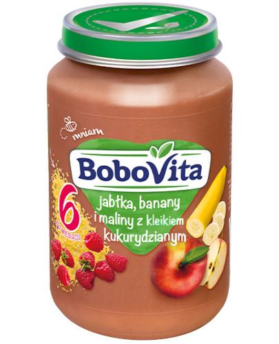 podgląd produktu BoboVita jabłka, banany i maliny z kleikiem kukurydzianym po 6 miesiącu 190 g