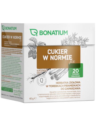 podgląd produktu Bonatium Cukier w normie Fix herbatka ziołowa 20 torebek