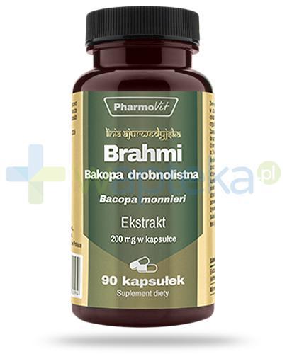 podgląd produktu Brahmi Bakopa drobnolistna ekstrakt 200 mg 90 kapsułek PharmoVit