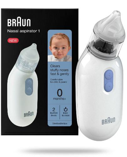 podgląd produktu Braun Nasal aspirator 1 BNA 100 elektroniczny aspirator do nosa dla dzieci i niemowląt 1 sztuka