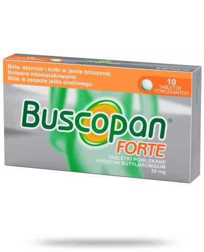 podgląd produktu Buscopan Forte 20mg 10 tabletek powlekanych