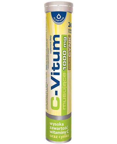 podgląd produktu C-Vitum Witamina C 1000 mg plus cynk 24 tabletki musujące