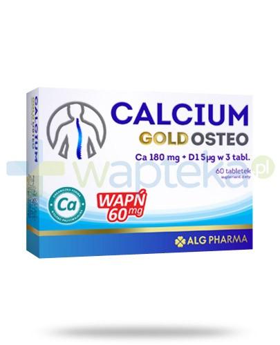 podgląd produktu Alg Pharma Calcium Gold Osteo 60 tabletek
