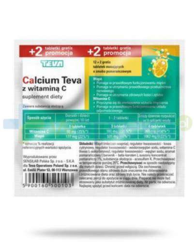 zdjęcie produktu Calcium Pliva z witaminą C 14 tabletek musujących