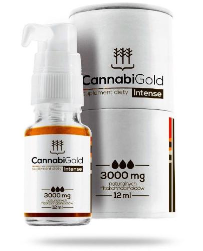 podgląd produktu CannabiGold Intense 3000 mg olej konopny 12 ml 