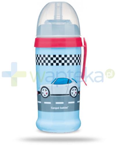 podgląd produktu Canpol Babies bidon niekapek Racing 12m+ niebieski porsche 350 ml [56/516]