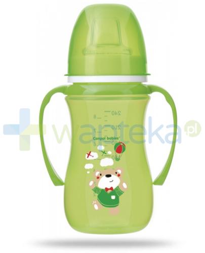 zdjęcie produktu Canpol Babies EasyStart Sweet fun kubek treningowy 6m+ zielony miś 240 ml [35/208]