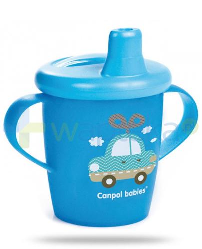 podgląd produktu Canpol Babies Haberman dla canpol babies kubek niekapek dla dzieci 9m+ niebieski auto 250 ml [31/200]