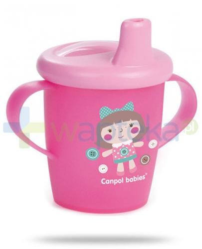 zdjęcie produktu Canpol Babies Haberman dla canpol babies kubek niekapek dla dzieci 9m+ różowy lalka 250 ml [31/200]
