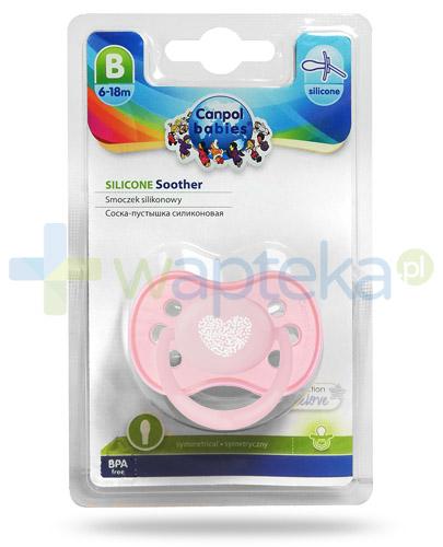 zdjęcie produktu Canpol Babies Pastelove smoczek silikonowy symetryczny dla dzieci 6-18m 1 sztuka [22/417]