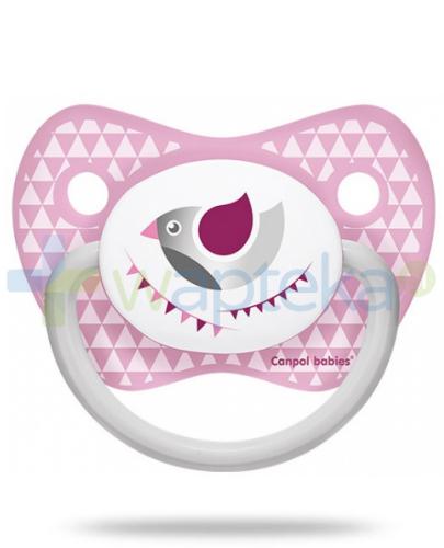zdjęcie produktu Canpol Babies smoczek silikonowy anatomiczny let's celebrate różowy 0-6mc 1 sztuka [23/279]