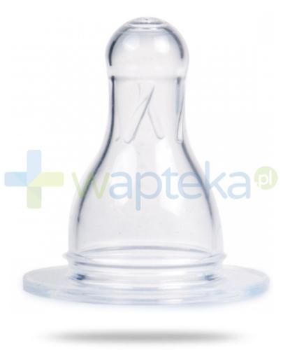 zdjęcie produktu Canpol Babies smoczek silikonowy okrągły kaszka 2 sztuki [18/118]