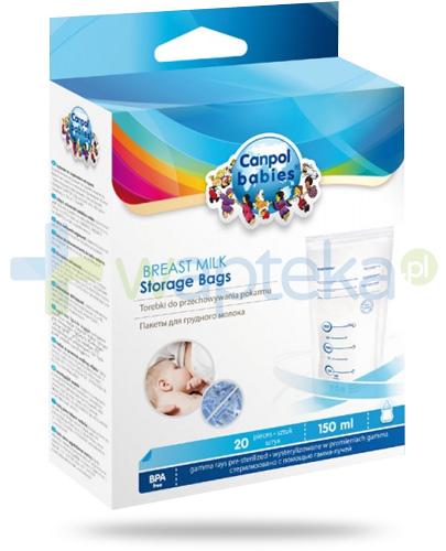 zdjęcie produktu Canpol Babies torebki do przechowywania pokarmu 20 sztuk [70/001]