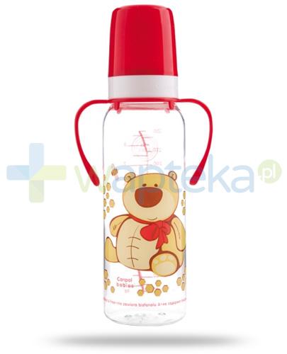 zdjęcie produktu Canpol Babies Wesołe zwierzaki butelka tritanowa z uchwytami 250 ml [11/845]