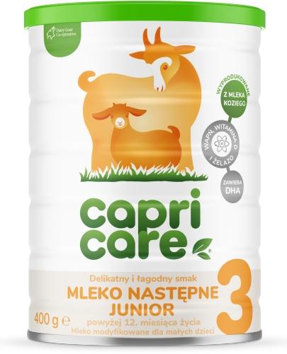 zdjęcie produktu CapriCare 3 Junior mleko następne powyżej 12 miesiąca życia oparte na  mleku kozim 400 g