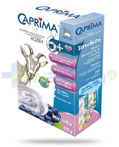 zdjęcie produktu Caprima Premium kaszka wielozbożowa borówka 6m+ z pełnym mlekiem kozim 225 g
