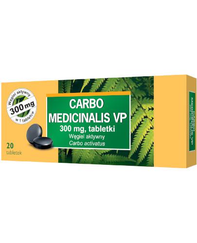 podgląd produktu Carbo Medicinalis Vp 300 mg węgiel aktywny 20 tabletek