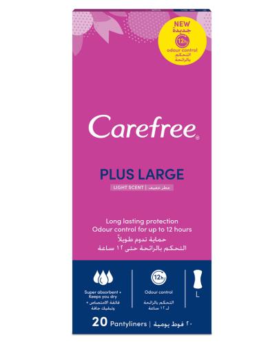 podgląd produktu Carefree Plus Large delikatny zapach wkładki higieniczne 20 sztuk