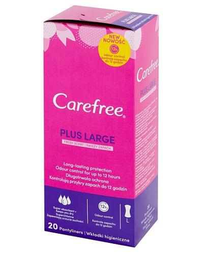 podgląd produktu Carefree Plus Large świeży zapach wkładki higieniczne 20 sztuk