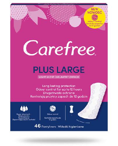 zdjęcie produktu Carefree Plus Large wkładki higieniczne delikatny zapach rozmiar L 46 sztuk