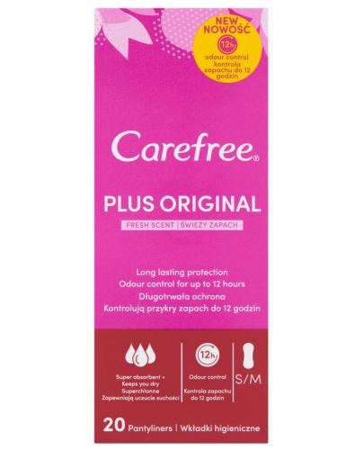 podgląd produktu Carefree Plus Original świeży zapach wkładki higieniczne 20 sztuk
