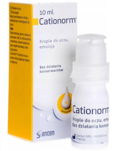 podgląd produktu Cationorm nawilżajace krople do oczu 10 ml