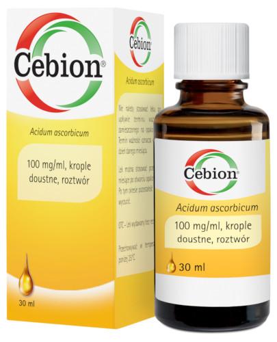 zdjęcie produktu Cebion 100 mg/ml krople witamina C dla dzieci od 28 dnia życia 30 ml