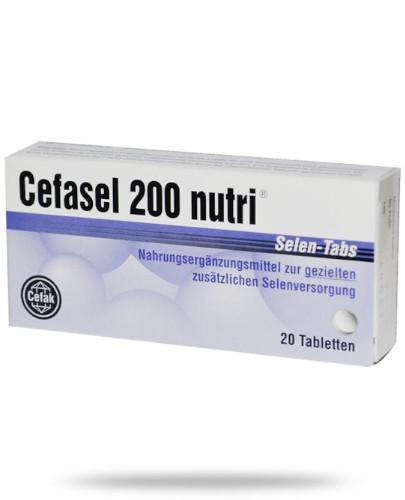 podgląd produktu Cefasel 200 nutri Selen 20 tabletek