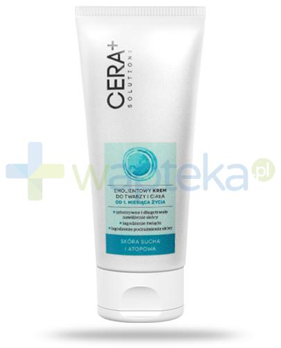 podgląd produktu Cera+ Solutions emolientowy krem do twarzy i ciała dla dzieci 1m+ 100 ml 