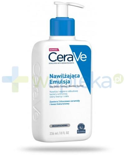 podgląd produktu CeraVe nawilżająca emulsja dla skóry suchej i bardzo suchej 236 ml
