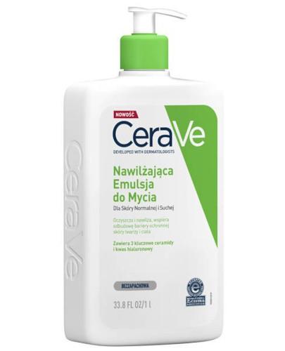 zdjęcie produktu CeraVe nawilżająca emulsja do mycia dla skóry normalnej i suchej 1000 ml