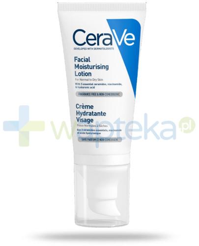 podgląd produktu CeraVe nawilżający krem do twarzy dla skóry normalnej i suchej 52 ml