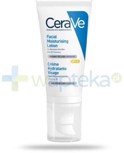 zdjęcie produktu CeraVe nawilżający krem do twarzy SPF25 dla skóry normalnej i suchej 52 ml