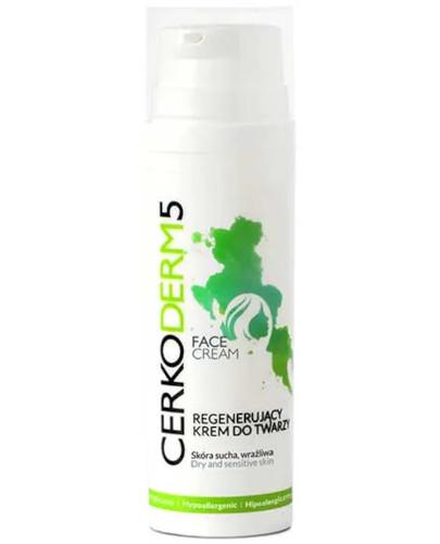 podgląd produktu Cerkoderm 5 regenerujący krem do twarzy skóra sucha i wrażliwa 50 ml