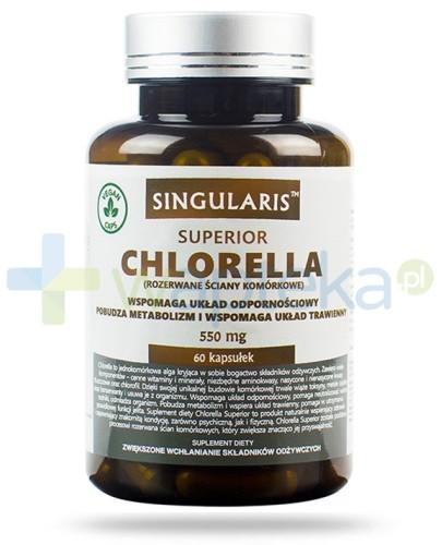 podgląd produktu Singularis Superior Chlorella 550mg 60 kapsułek
