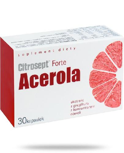 podgląd produktu Citrosept Forte Acerola ekstrakt z grejpfruta z koncentratem aceroli 30 kapsułek