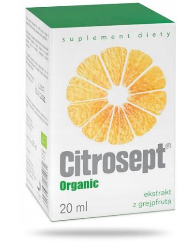 podgląd produktu Citrosept Organic ekstrakt z grejpfruta, krople 20 ml