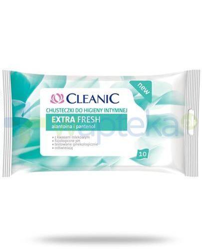 podgląd produktu Cleanic Extra Fresh chusteczki do higieny intymnej 10 sztuk 
