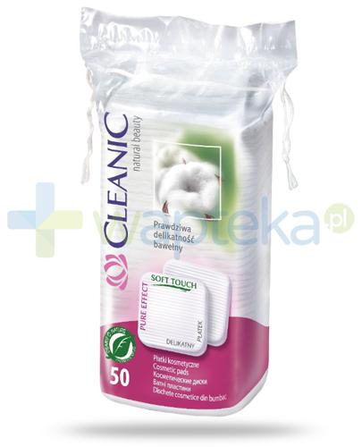 zdjęcie produktu Cleanic Pure Effect Soft Touch płatki kosmetyczne 50 sztuk