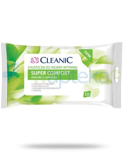 podgląd produktu Cleanic Super Comfort chusteczki do higieny intymnej 10 sztuk