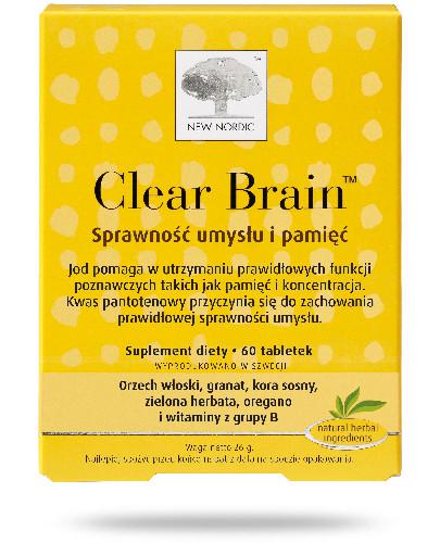 zdjęcie produktu Clear Brain Sprawność umysłu i pamięć 60 tabletek