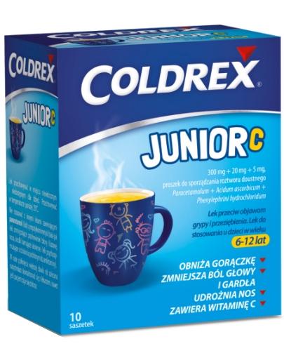 podgląd produktu Coldrex Junior C 300 mg + 5 mg + 20 mg 10 saszetek