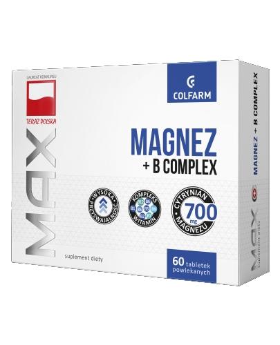 zdjęcie produktu Colfarm Max Magnez + B Complex 60 tabletek