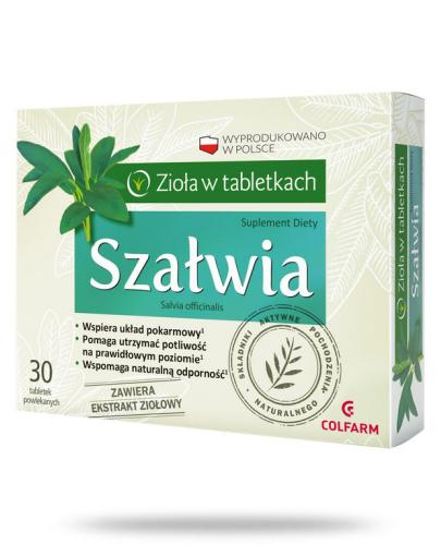 podgląd produktu Colfarm Szałwia 30 tabletek