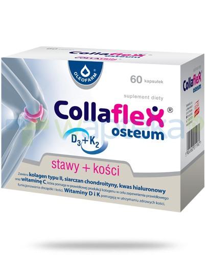 zdjęcie produktu Collaflex Osteum kolagen typu II + kwas hialuronowy + chondroityna 60 kapsułek