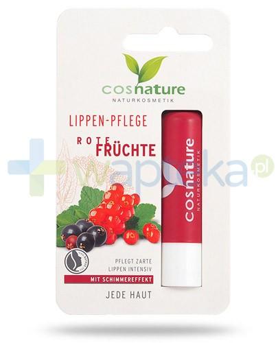 podgląd produktu Rote Fruchte naturalny balsam ochronny do ust z ekstraktem z czerwonych owoców 4,8 g CosNature