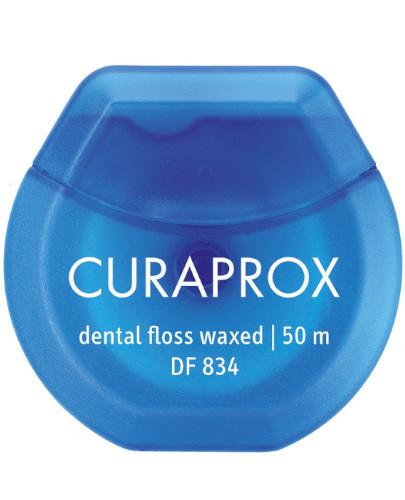 podgląd produktu Curaprox DF 834 woskowana nić dentystyczna 50 m