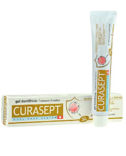 podgląd produktu Curasept Ochronna pasta do zębów w żelu z chlorheksydyną + colostrum + PVP-VA 75 ml