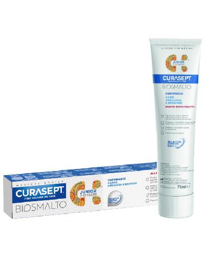 podgląd produktu Curasept Biosmalto Junior pasta do zębów dla dzieci od 7 do 12 lat 75 ml