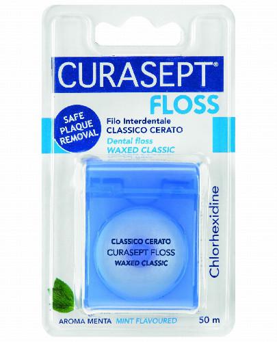podgląd produktu Curasept Floss nić dentystyczna klasyczna woskowana 50 m